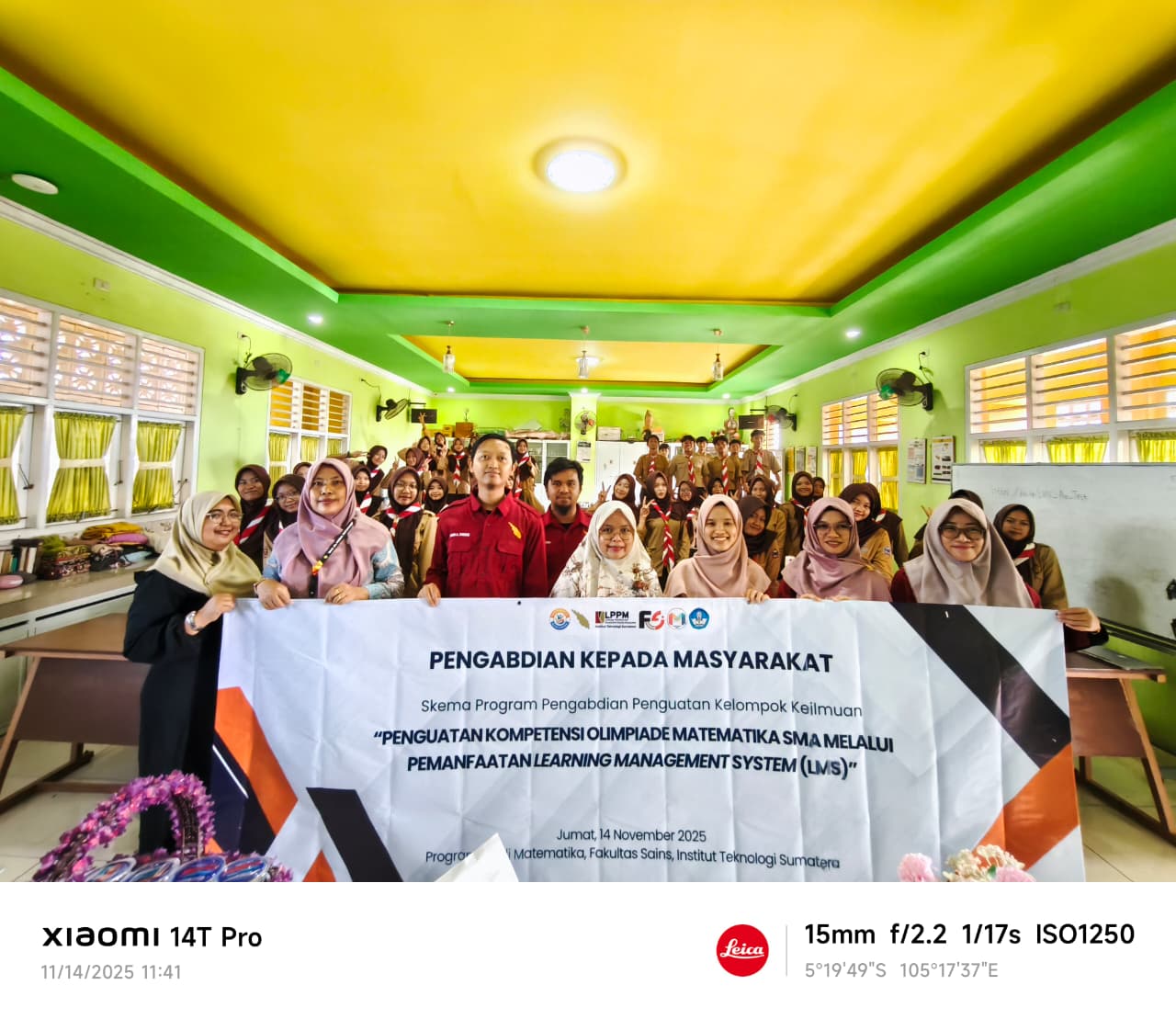 Prodi Matematika Itera Gelar Pelatihan Penguatan Kompetensi Olimpiade Matematika di SMA S Al Huda Jatiagung